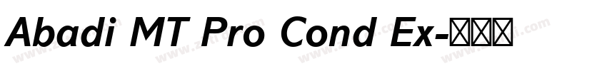Abadi MT Pro Cond Ex字体转换